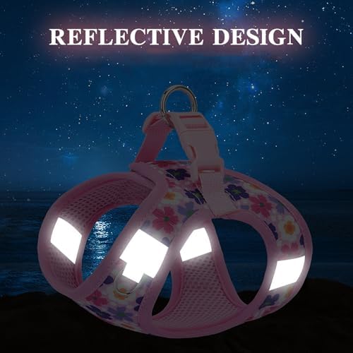 Small Dog Harness with Leash No Pull Step in Reflective Harness - Image 6