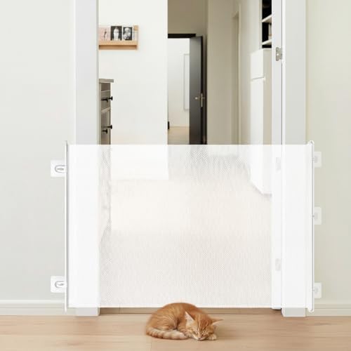 Retractable Dog Gate No Drill, 30 x 70 Inches - Image 5