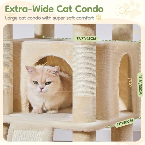 Taoqimiao Sturdy Cat Tree, Cat Tower - Image 4