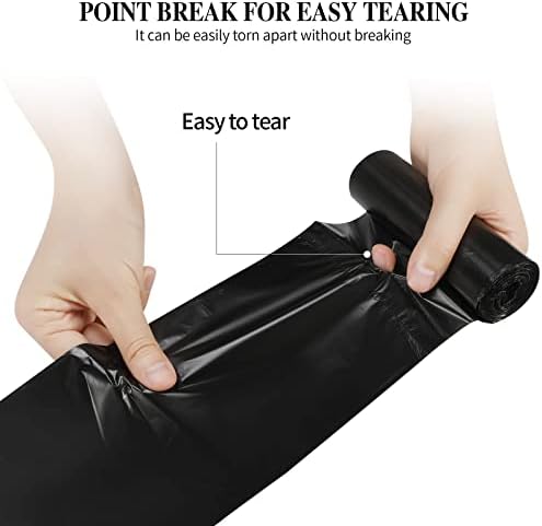 5 Rolls Small Trash Garbage Bags, 4 Gallon 100 Counts - Image 3
