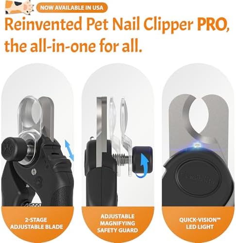 Pawsibility Pet Nail Clipper PRO 2026 -​​ ​​Quick-Vision LED Light | 2-Stage - Image 2
