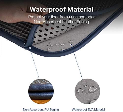 WePet Cat Litter Mat, Kitty Litter Trapping Mat, Honeycomb Double Layer Mats - Image 5
