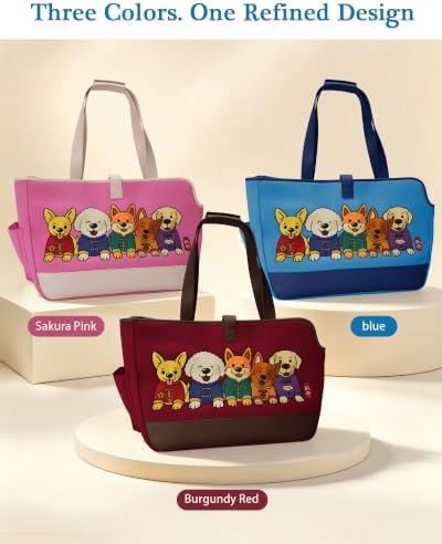 Dog Purse Carrier for Small Dogs, Embroidered Pet Tote - Image 6
