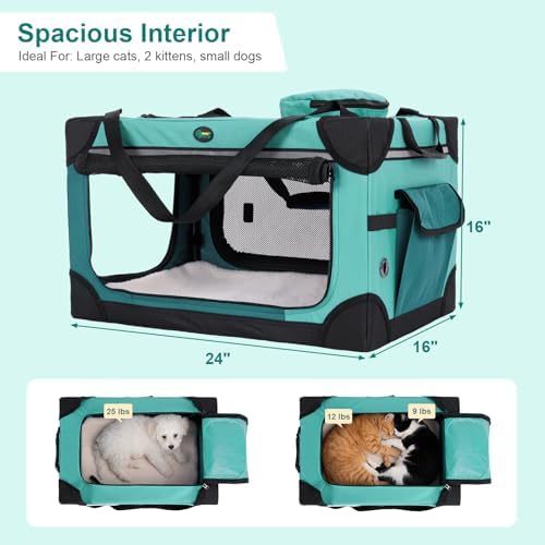 Ownpets Collapsible Travel Pet Crate - Image 3