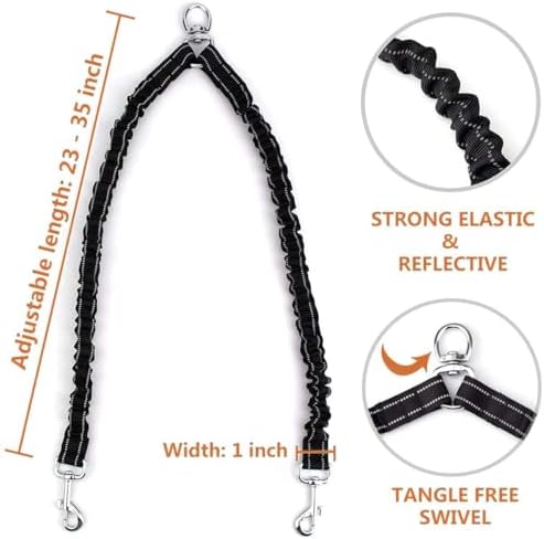 Double Dog Leash for Walking 2 Small Dogs, Dual Retractable 9.8ft Extendable - Image 6