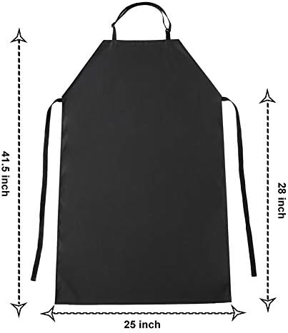 2 Pack Waterproof Rubber Dishwasher Adjustable Apron Butcher Work Apron - Image 6