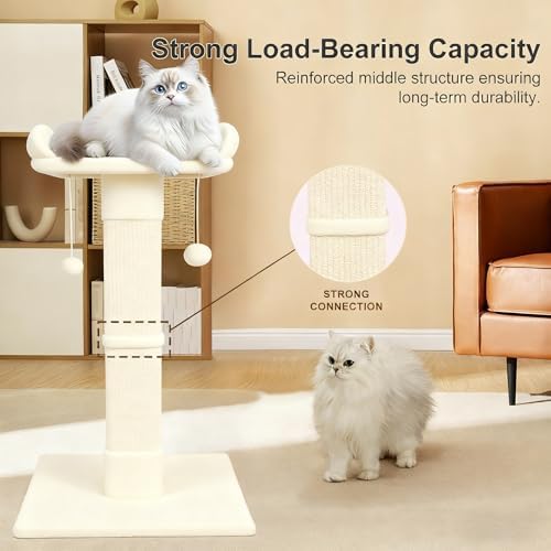 34" Cat Scratching Post for Indoor Cats, Sisal Cat Scratcher - Image 5