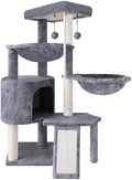 Three Layer Cat Tree with Cat Condo and Two Hammocks by Unknown