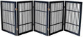 Urnporium Pet Dog Gate Freestanding, Strong Durable Folding Wooden Fence by Urnporium