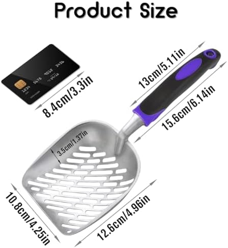 Cat Litter Scoop -Metal Cat Litter Scoop-Upgrade Sturdy Mesh Scooper - Image 2