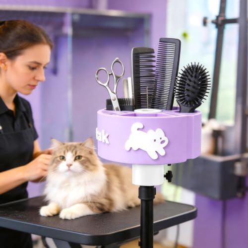 Personalized 3D Printed Pet Grooming Organizer, Rotating Holder - Image 4