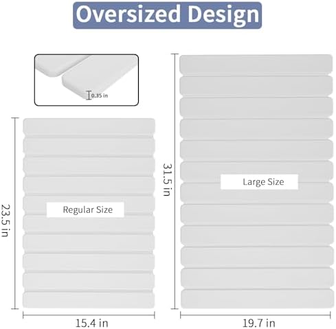 Large Stone Bath Mat 31.5 x 19.7in, Diatomaceous Earth Mat - Image 2