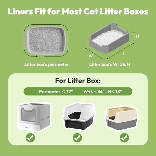 30 Pack Litter Box Liners, Large Drawstring Cat Litter Bags - Image 6