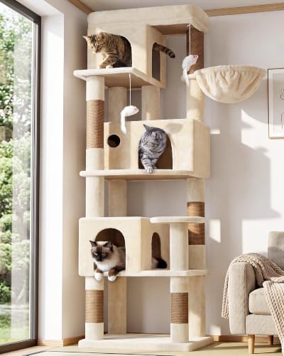Globlazer F66 Corner Cat Tree, 66in Multi-Level Climbing Tower by Globlazer