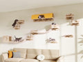 16-in-1 Cat Wall Shelves, Cat Furniture w/Tunnel & Bridge by Homiflex
