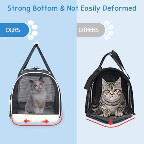 BurgeonNest Cat Carrier Soft, Collapsible Travel Pet Bag, Small Dogs - Image 5