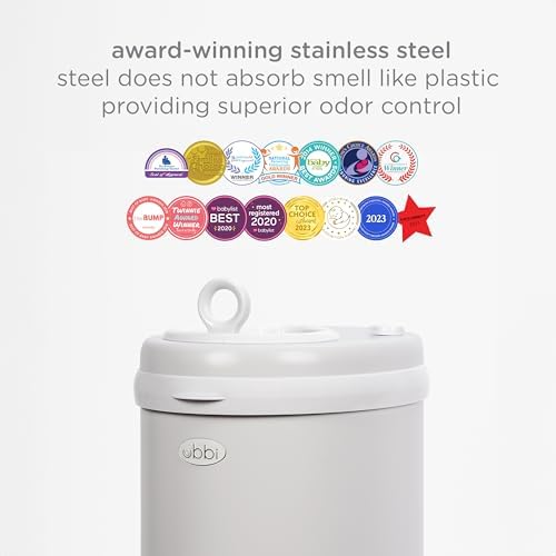 Ubbi Stainless Steel Diaper Pail, No Special Bags, Odor-Locking - Image 5