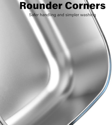 Stainless Steel Litter Box, Oval Metal Litter Box XL - Image 3