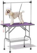 Lyromix 42'' Stainless Steel Pet Dog Grooming Table, Arm/Noose/Tray by Lyromix