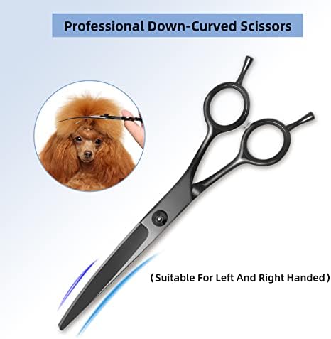 8.0 in 9CR Titanium Professional dog grooming scissors set, Grooming Scissors - Image 5