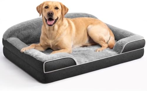 Extra Large Orthopedic Dog Bed, XXL Washable Pet Couch Bed by AMOISE