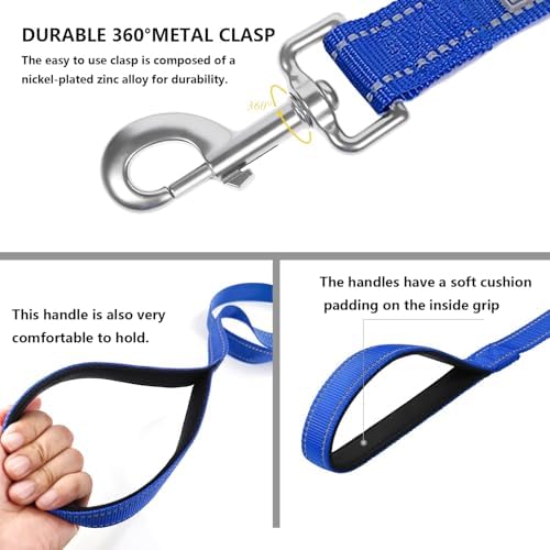 6 FT Basic Dog Leash for Large Dogs, Padded Handle - Image 4