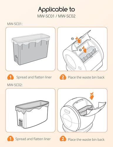 Meowant Cat Litter Box Liners for Automatic Cat Litter Box, Heavy Duty - Image 6
