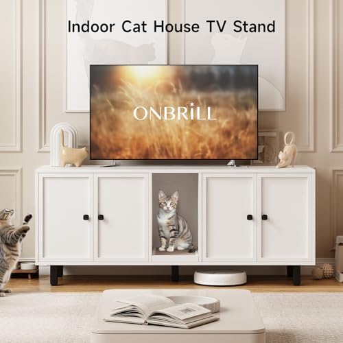 ONBRILL 59 Inches Cat Litter Box Enclosure - Image 4