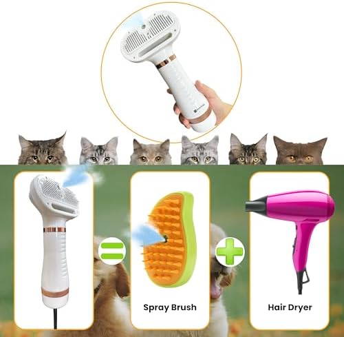 Pet Hair Dryer for Dogs & Cats, 300W Quiet Puppy Blow Dryer - Image 2