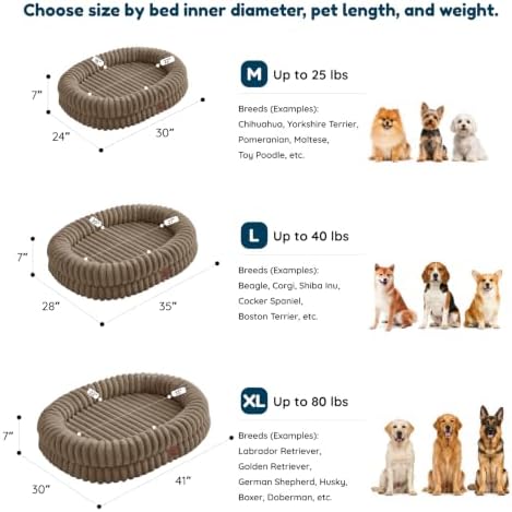 ChiXnuggle Orthopedic Dog Bed, Washable Cover, Faux Fur Bolster Pet Couch - Image 2