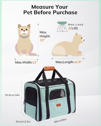 Morpilot Pet Carrier for Large Cats, Puppies & Small Dogs Up to 20lbs - Image 6