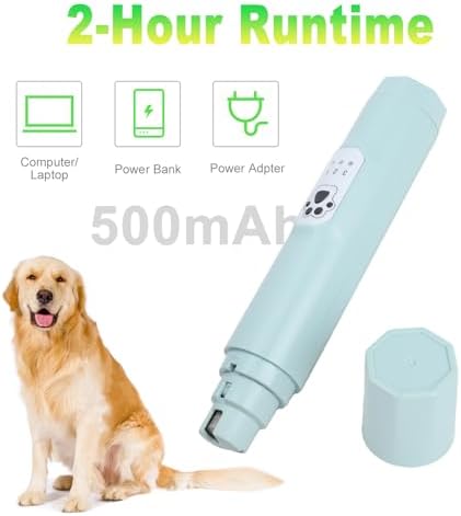 Pet Nail Grinder, Electric Rechargeable Dog Nail Grinding Tool - Image 7