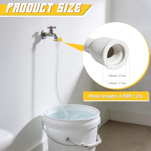 6.5ft Faucet Hose for Sink, Faucet to Garden Hose - Image 7