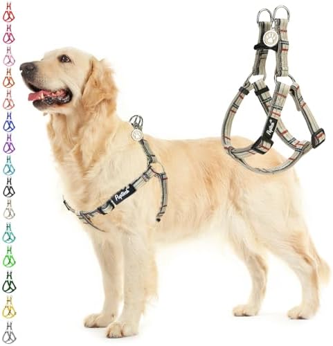 PUPTECK No Pull Dog Harness Large Sized Step-in Adjustable Puppy Vest by PUPTECK