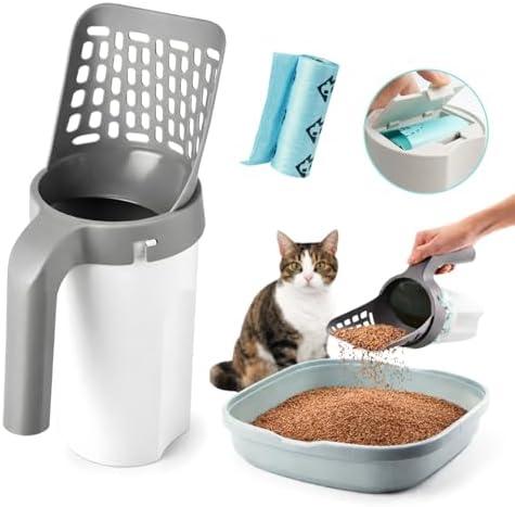 Cat Litter Scooper with Holder by Unknown