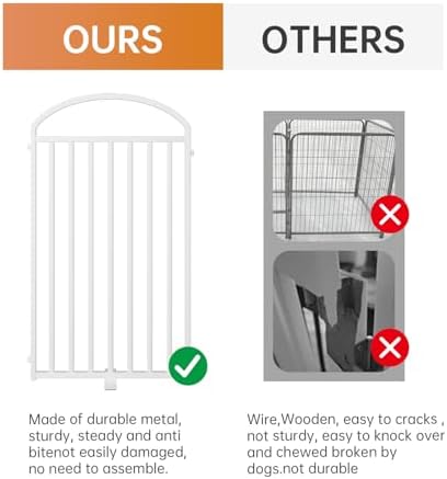 SNUOWU 8 Panels Full Matel Freestanding Dog Gates - Image 3