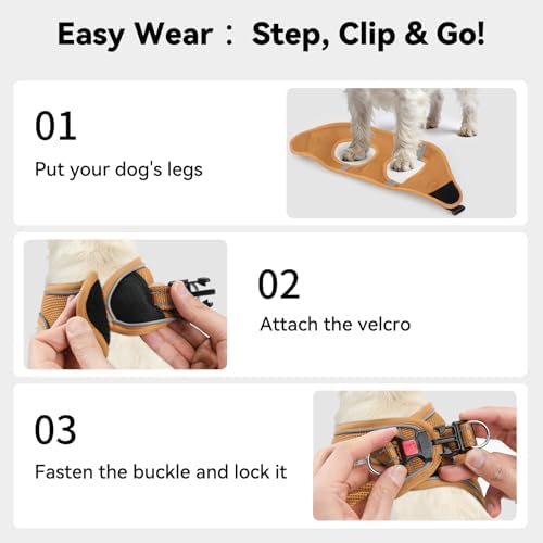 Joytale Step-in Dog Harness, Soft Breathable Mesh - Image 3