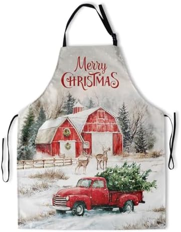 Sweetshow Cute Dog Apron with 2 Pockets and Adjustable Neck Waterproof Kitchen - Image 2