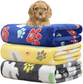 Rezutan Small Dog Blanket, Soft Puppy & Cat Flannel 3 Pack by Rezutan