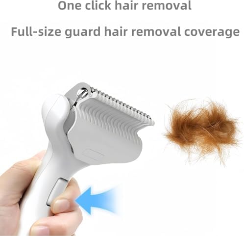 Undercoat Rake for Dogs & Cats, Deshedding Brush for Long haired Pets, Dog - Image 2