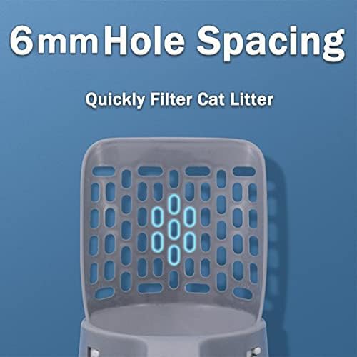 Cat Litter Scoop with Bag Holder, Integrated Detachable Deep Cat Litter Shovel - Image 3