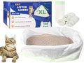 100 PCS Jumbo Cat Litter Box Liners by Kovevo