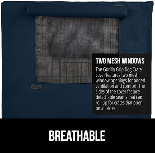 GORILLA GRIP Dog Crate Covers, Wire Kennel Topper, 48 in - Image 4