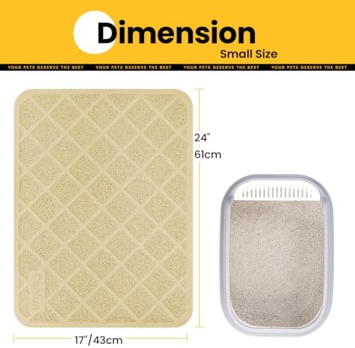 Conlun Cat Litter Mat Litter Trapping Mat, Premium Durable PVC Grid Mesh - Image 2