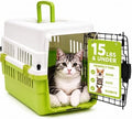 Hard-Sided Pet Carrier for Cats and Small Dogs, Portable Plastic Crate for Vet by FreePet
