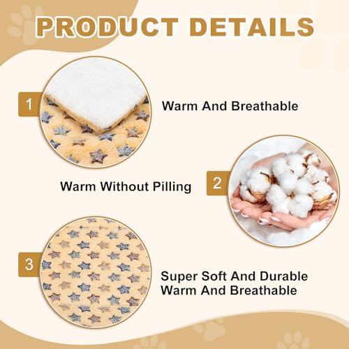 Dog Cat Bed Mat, Soft Coral Fleece Pet Cushion Pad - Image 3