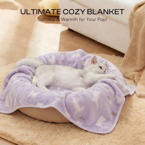 Luciphia Dog Blanket 3 Pack, Soft Cozy Fleece Throw - Image 4