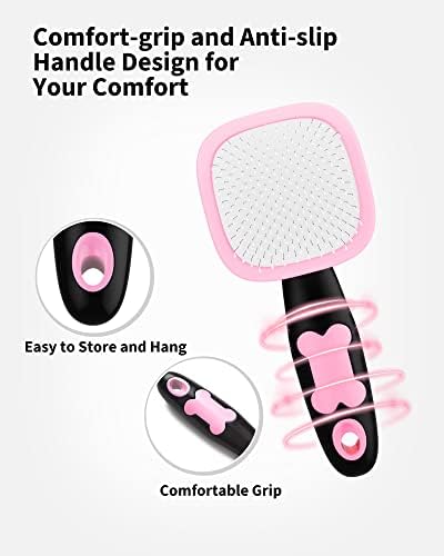 Glendan Dog & Cat Brush- Slicker Pet Brush- Shedding Grooming Tools - Image 4