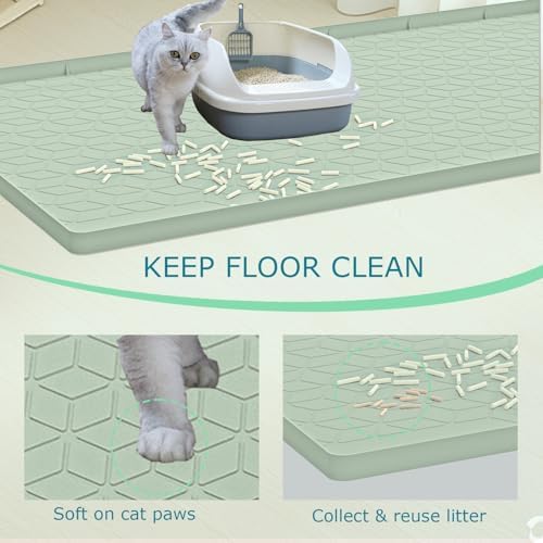 Cat Litter Mat, Silicone Large Cat Litter Trapping Mat - Image 2