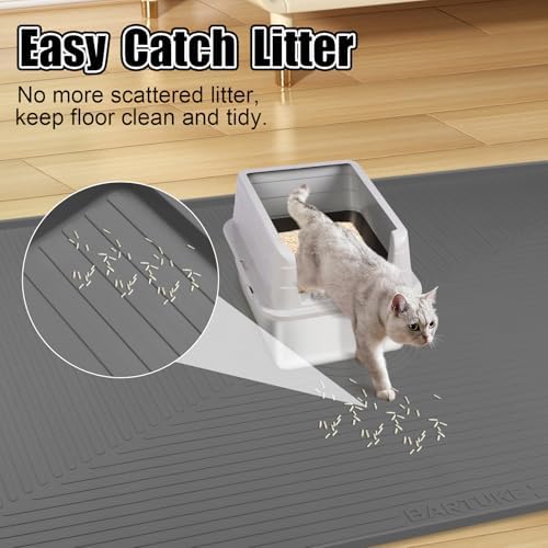 Silicone Cat Litter Mat 50" x 36" Cat Mat - Image 4